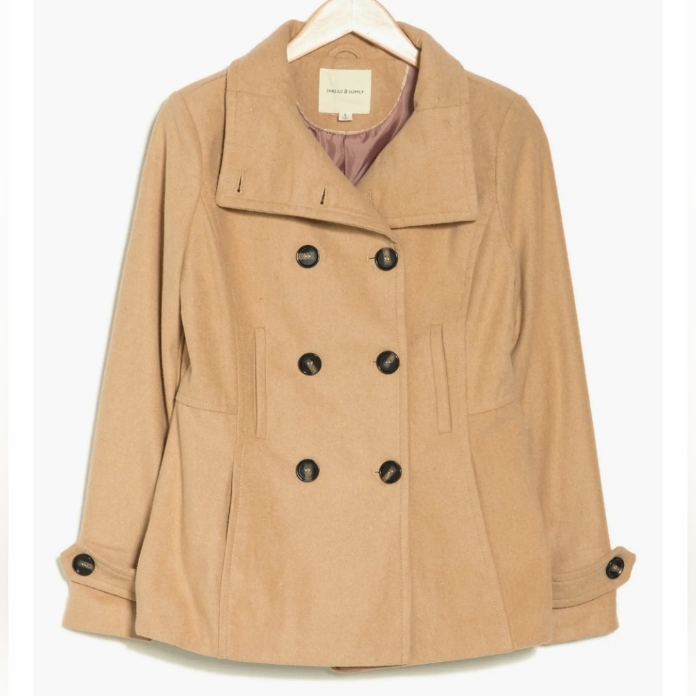Thread and Supply Double Breasted Peacoat